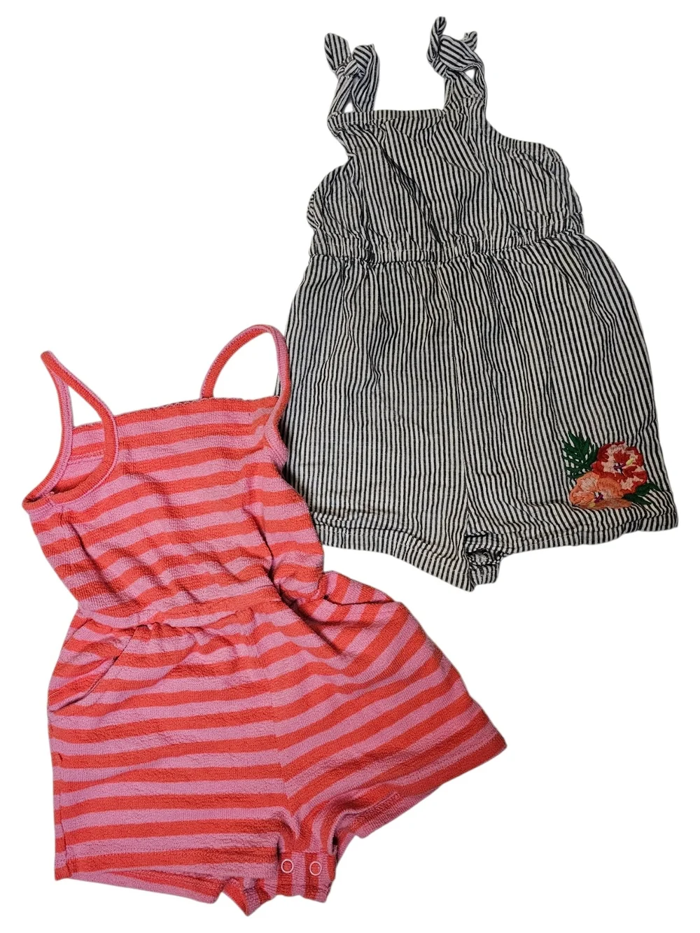 2T / 24 Mos Girls 10 Item Bundle Dress Romper Top Bottom Sets